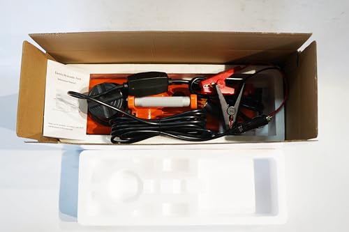 Electric Car Jack 15 Ton, 12V Heavy-Duty Hydraulic Jack with LED Light, Electric Floor Jack for Truck SUV RV Van, Lifting Range 7.9–20.5 Inches - color: 15T Orange Mentallic - Jack only