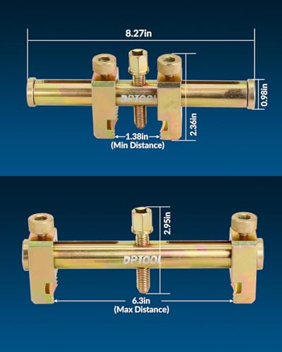 DPTOOL Harmonic Balancer Puller Set Crankshaft Pulley Removal Tool | Universal Ribbed Auxiliary Drive Belt Pulley Puller Remover Tool for A/C Unit Water Pumps,Crankshafts and Alternators Pulleys