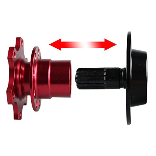 BestTeam Universal Steering Wheel Snap Off Quick Release Hub Adapter Boss Kit With 6-hole Steering Wheel Hub (Gold) - color: Gold