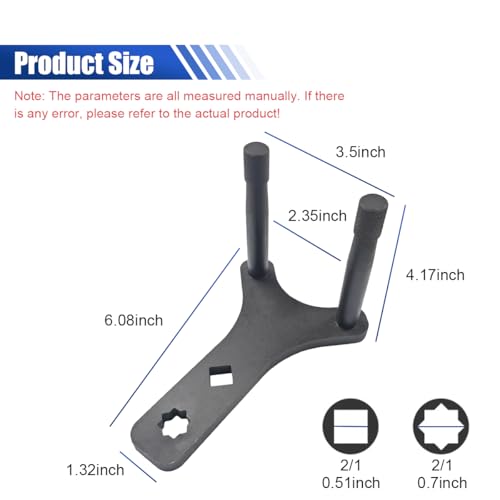 Lower Control Arm Prying Tool – Universal 1/2" Drive Lower Ball Joint Pry & Suspension Bushing Removal Tool, Heavy-Duty Pry Bar Wrench for Automotive Repair, Works with Breaker Bar & Extension