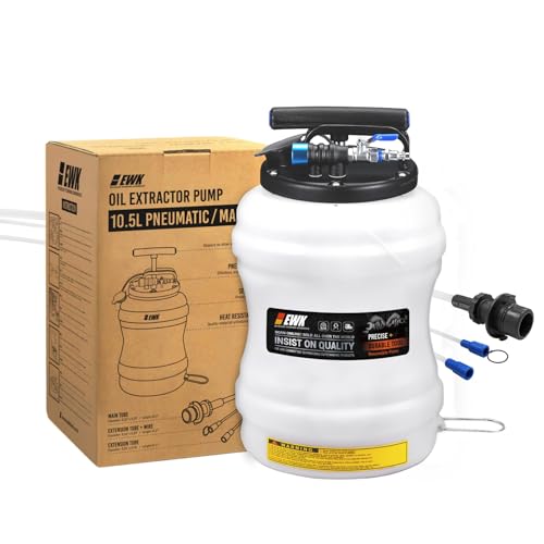 EWK 10.5L Pneumatic/Manual Oil Extractor Pump for Oil Change, Fluid Extractor for Automotive Fluids Vacuum Evacuation - size: 10.5L