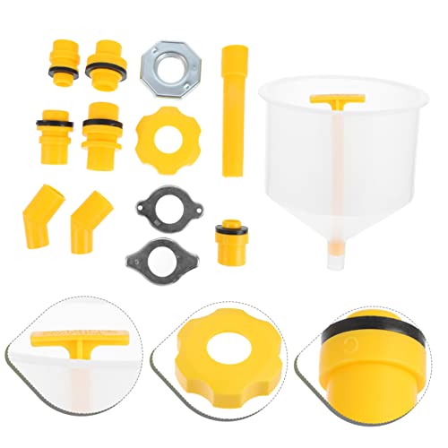 STOBAZA 15-Piece Spill-Free Radiator Coolant Filling Funnel Kit for Automotive Use – Universal Compatibility Sturdy Design Non-Spill Coolant Tool