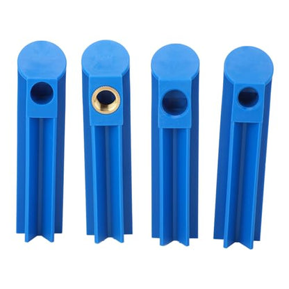4PCS Fuel Injector Cleaner Adapter Kit, Universal Injector Flush Cleaning Tool for Car and Motorcycle, ABS Durable Nozzle Adaptors Compatible with All Fuel Injection