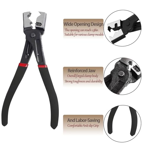 4 Pieces Electrical Disconnect Pliers for Cars, Automotive Electrical Plug Connector Disconnect Tool and Connector Separator and Hose Clamp Pliers - size: Electrical Disconnect Pliers Set 4