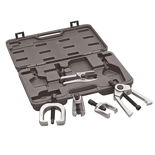 Best Q Drake Off Road Complete 5-Piece Front End Service Set with Ball Joint Separator, Pitman Arm Puller, and Tie Rod End Tool - Effortlessly Remove and Replace Automotive Parts 62955