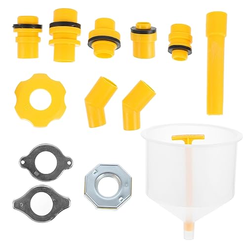 Spill Coolant Filling Funnel Kit Radiator Tool with Long Burp Design Prevents Spills Trapped Air During Fluid Refills Convenient for Automotive Maintenance
