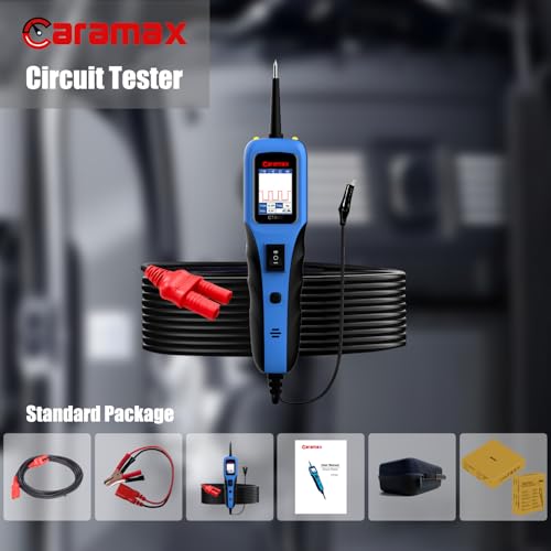 Automotive Power Circuit Probe Tester 12-24V Trailer Light Tester 40FT Cord Resistance&Duty Cycle Digital Multimeter Short&Open Finder Reverse Protection Auto Diode Electrical Diagnostic Kit - size: 12V-24V