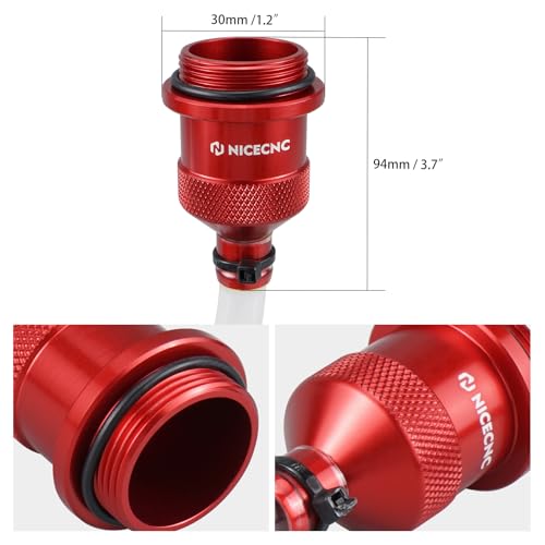 NICECNC Motorcycle Oil Drain Tool Kit 25cm Length Red | Compatible with Honda CRF450 R RX RWE L RL X 2017-2023