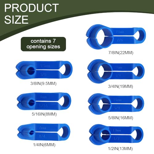 7PCS Fuel Line Disconnect Tool Set, Fuel Line Removal Tool, 1/4 5/16 3/8 1/2 5/8 3/4 7/8 Inch Quick Disconnect Kit, Transmission Oil Cooler Line Removal Kit Compatible with Most Vehicles
