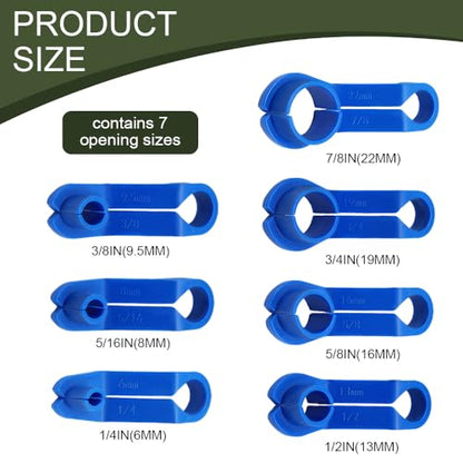 7PCS Fuel Line Disconnect Tool Set, Fuel Line Removal Tool, 1/4 5/16 3/8 1/2 5/8 3/4 7/8 Inch Quick Disconnect Kit, Transmission Oil Cooler Line Removal Kit Compatible with Most Vehicles