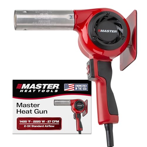 Master Appliance HG-801D Industrial Heat Gun, Quick Change Plug-In Heating Element, 1400° F, 120V, 2220W, 18.5 Amps, Engineered In USA - style: HG-801D, 120V