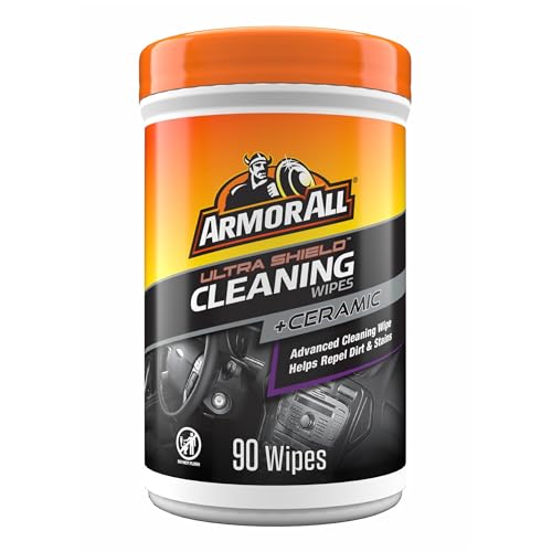 Armor All Ultra Shield + Ceramic Cleaning Wipes by Armor All, Car Interior Cleaner Wipes with Stain-Repelling Technology, 90 Count - size: 90 Count (Pack of 1)