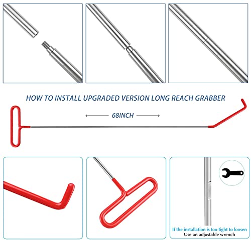 68 Inch Solid Steel Rod, Car Repair Kit for Daily Vehicle Maintenance