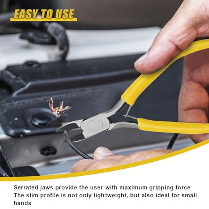 ZIMISI Mini Needle Nose Plier, Metal Precision Pliers with Comfort Grip Handle, Universal Car Accessories for Bending Wires, Crafting, Jewelry Making and Small Object Gripping (Needle Nose) - size: Needle Nose Plier