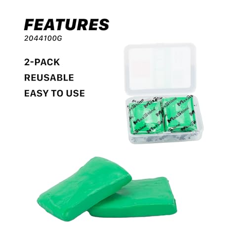 Maxshine 2-Pack Magic Clay Bar - 50g Heavy Grade Car Detailing Clay Bars for Auto Paint, Glass, Plastic & Metal, Removes Surface Contaminants, Overspray, Grime & Embedded Dirt - style: 2-Pack Heavy Grade