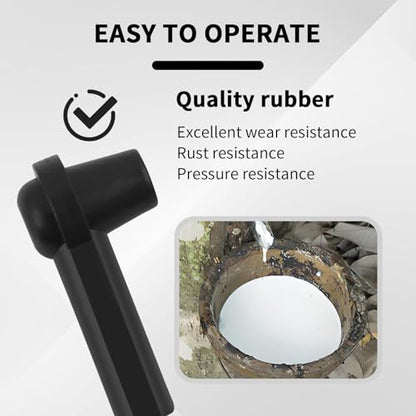 5PCS Brake Bleeder Kit Connector,Brake Fluid Bleeder Kit Bleeding Adapter Joint for Quick Brake Fluid/Air Changes,Brake Bleeder Hose Connector Fit Brake Bleeder Bottle,Vacuum Brake Bleeder - color: Black