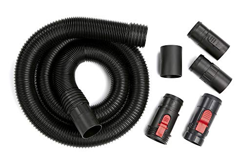 CRAFTSMAN CMXZVBE38763 2-1/2 in. x 7 ft. POS-I-LOCK Wet Dry Vacuum Hose | Industrial-Grade Shop Vacuum Hose Attachment Kit, Fits Most CRAFTSMAN Wet/Dry Vacuums with a 2-1/2 in. Diameter Inlet - style: 2-1/2 in. by 7 ft.