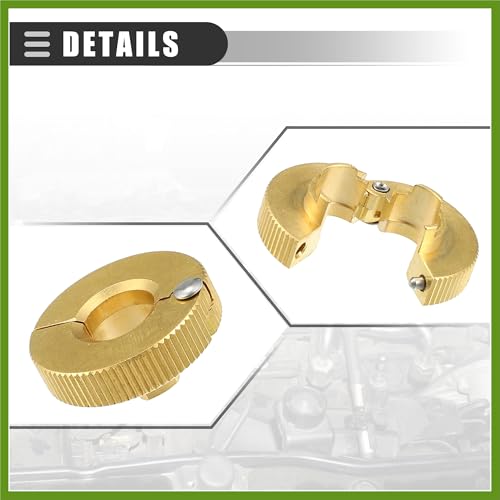 Universal 3/8 Oil Fuel Line Disconnect Tool, Transmissions Radiators Oil Cooler Lines Disconnect Tool, 3/8 Inch, Aluminium, 22930, Gold Tone Replace Parts Vehicle Components