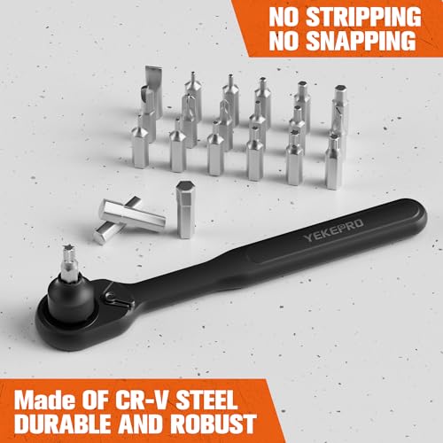 37Pcs 1/4" Metric Pass-Through Socket Set with Reversible Ratchet | Non-Slip Extractor Sockets for Damaged & Stubborn Fasteners - size: 37PCS 1/4" Metric