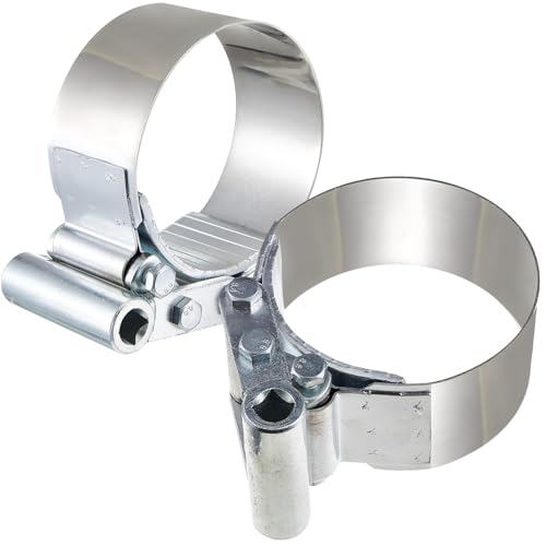 Yaocom 2 Pieces 3-3/4 to 4-1/2 Heavy Duty Oil Filter Wrench Use with 1/2 Square Drive, Air Dryer Diesel Truck Large Oil Filter Wrench