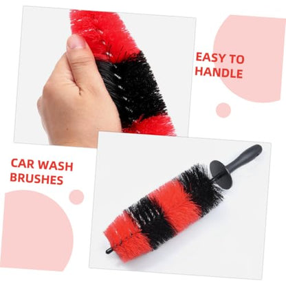 Wheel Brush for Car Cleaning Ergonomic Tire Hub with Dense Bristles Multi Purpose Use for Rims and More Durable Material for Car Detailing