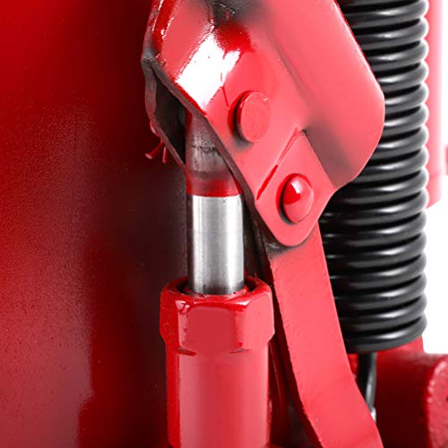 Pneumatic Air Hydraulic Bottle Jack 30 Ton (66 000 Lbs) Heavy Duty Auto Truck Repair Red