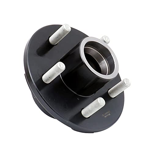 Trailer Hub Assembly,5-Bolt on 4-1/2" Circle Compatible with 3,500 lbs axle,with 1-3/8" to 1-1/16" Tapered Spindle and Bearings - size: UT GL4856C*2