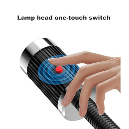Led Machine Light 110/220/24V IP68 Waterproof Work Light, Agnetic Work Light Bar,Industrial Flexible Gooseneck Lamp Magnetic Switch Base,Work Light For Lathe Milling Lighting ( Size : 6W-24V )