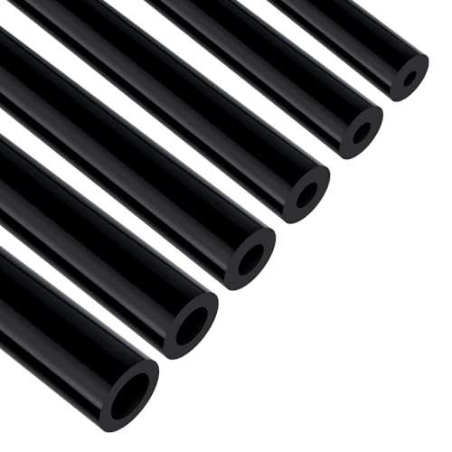 EVIL ENERGY 1/8 5/32 3/16 1/4 5/16 3/8 Silicone Vacuum Tubing Hose Line Kit 5FT 130PSI Max Pressure Black (3mm 4mm 5mm 6mm 8mm 10mm) - size: 5FT