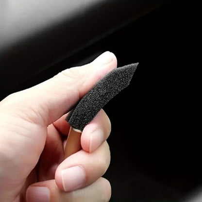 Car Detailing Brush Set, Foam Cleaning Brushes for Air Vents, Dashboard, and Crevices, Soft Sponge Detail Tools