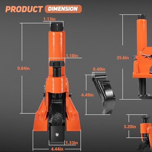 Manual Tire Bead Breaker Tool, Heavy-Duty Rim-Safe Bead Breaker for 38–42 Inch Tires, Portable Tire Removal Tool for Farm, Bus & Off-Road Vehicles