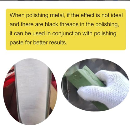 FPPO 12Pcs 4.5" x 7/8" Nylon Fiber Flap Disc Polishing Grinding Wheel,Scouring pad Buffing Wheel for Angle Grinder, Polishing Tools,Abrasive disks for Power-Operated Grinders