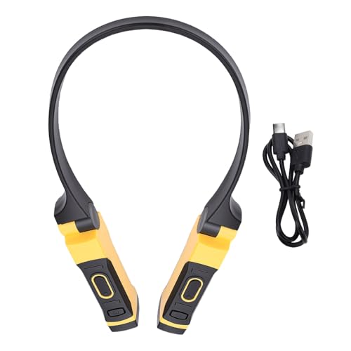 Focket Neck Reading Light, Handsfree Rechargeable Led Neck Reading Light, Flexible Flashlight with USB Charging 800mAh Battery for Repair Camping Fishing Mechanics