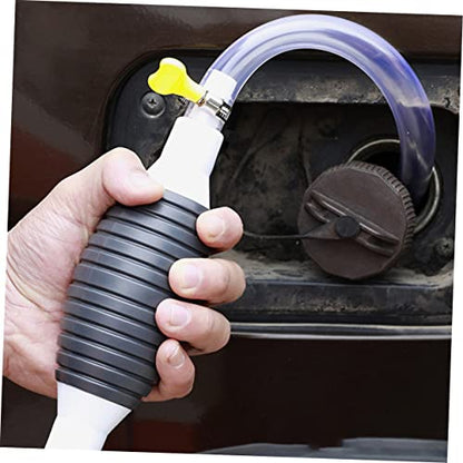 Manual Oil Transfer Pump Kit Hand Hose for Fuel Water Durable Reusable Design Excellent Suction for Cars Outdoor Use Lightweight Portable Siphon Tool