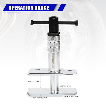 Heavy Duty Motorcycle Brake Caliper Spreader Tool | Brake Caliper Compression Tool, Most Vehicle Brake Discs, Single Speedy Brake Pad