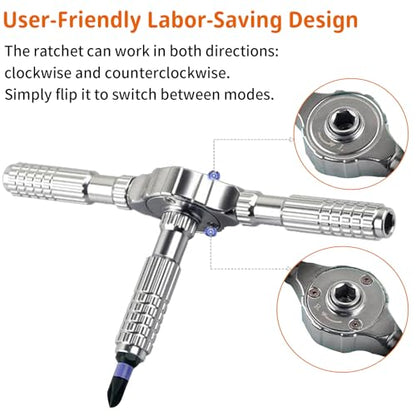 40 in 1 Magnetic Ratchet Screwdriver Set, Multi Bit DIY Magnetic Screwdriver Set with Detachable Ratchet Handle, Portable Precision Repair Tool Kit for Furniture, Electronics, Bicycle New Tools 2026 - size: 2026 New 40 in 1 Screwdriver Set