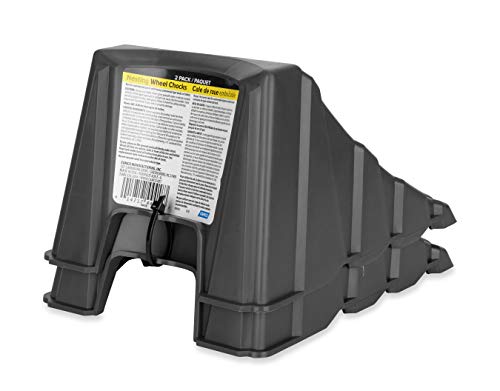 Camco 1 Pack 44418 Dark Gray Wheel Chock-Pack of 2, 1 Pack - style: Nesting Wheel Chock