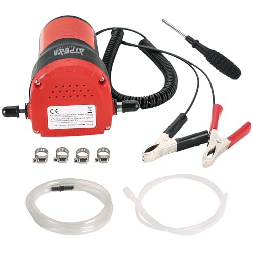 ATPEAM 12V 60W Oil and Diesel Fluid Pump Extractor for Trucks, RVs, Boats, and ATVs
