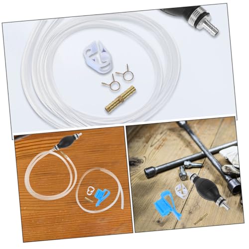 Portable Hand Siphon Pump for Gasoline and Water Transfer PVC Material Anti-backflow Design Efficient Manual Liquid Extractor for Fuel and Fluid Maintenance