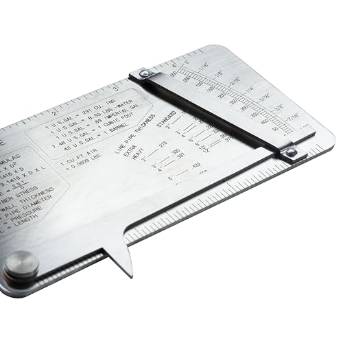 HFS(R) Pipe Pit Welding Gauge Gage Test Ulnar Welder Inspection 0 to 1/2" in 1/64" & .020 Increments - size: Pipe Pit