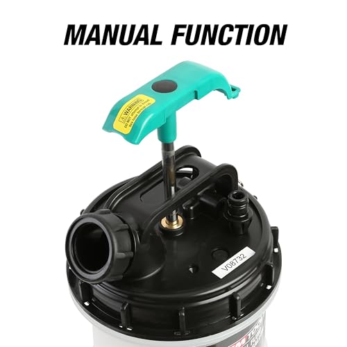 OEMTOOLS Manual Fluid Extractor Pump, 8L Oil Extractor Pump, 5ft Hose - size: 8.0 Liter