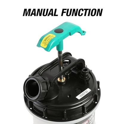 OEMTOOLS Manual Fluid Extractor Pump, 8L Oil Extractor Pump, 5ft Hose - size: 8.0 Liter