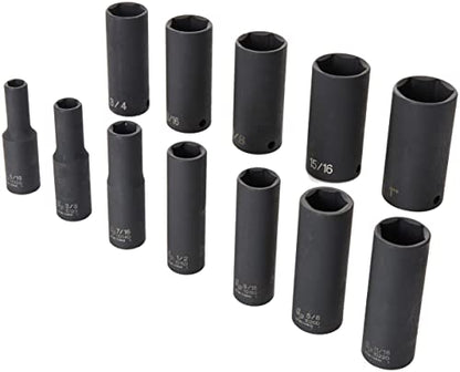 Grey Pneumatic (1213D) 3/8" Drive 12-Piece Deep Socket Set - style: 12 Piece Deep Set