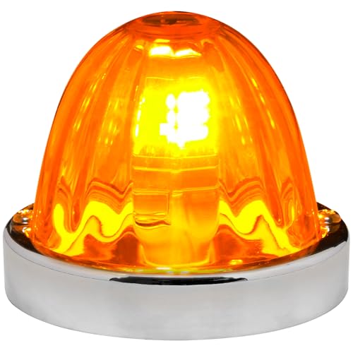 GG Grand General 92445 Stainless Steel Dark Amber Watermelon+ Glass Lens Kit for #1157, Bulb not Included - color: 1157 Bulb Base, style: Dark Amber