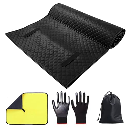 Rolling Creeper Mat 58"X28", Foldable Under Car Repair Mat for Mechanics with Storage Bag, Automotive Mechanic Repair Mats for Low Clearance, Special Roads, Long-Distance Trucks, Mechanics Pad