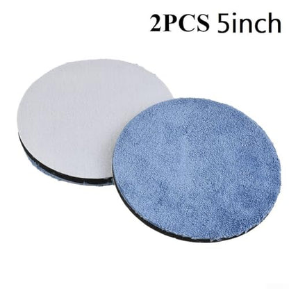 2pcs Microfiber Car Polishing Pads Set 3 or 4 or 5 or 6 or 7 Inch Foam Buffing Pads Auto Detailing Wax Compound and Scratch Removal Compatible with Rotary(4inch) - size: 4inch