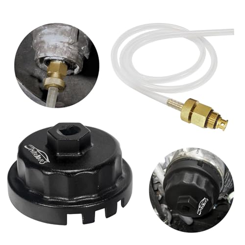 3mirrors Oil Filter Wrench, Oil Drain Tool Set Compatible with Toyota Lexus Scion Camry Tundra Highlander Sienna 2.0-5.7L Engine with 64mm Cartridge Style Oil Filter System