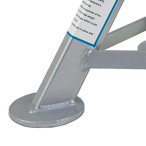 ESCO 10499 Low Profile Performance Jack Stand, Flat Top Rubber Cushion Post, 3 Ton Capacity