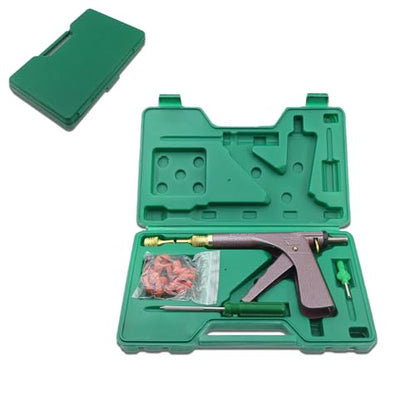 Tubeless Tyre Repair Kit Tire Gun Puncture Valve Removal Tools with Mushroom Plugs for Truck, RV, Jeep, ATV, Tractor,Trailer ect