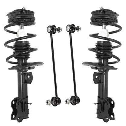 Detroit Axle - Front Struts Sway Bars for 2013 Nissan Sentra, 2 Struts with Coil Springs 2 Sway Bars Suspension Replacement - size: 4QS54375/Sway Kit